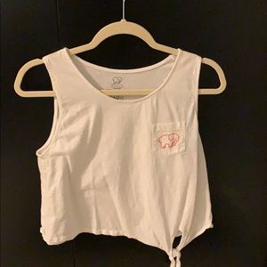 White Ivory Ella Cropped Tank Top